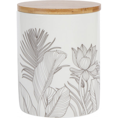 BOITE EN CERAMIQUE AVEC COUVERCLE EN BOIS "SASEBO" ARD'TIME SASBOITGM