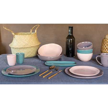 LOT DE 6 ASSIETTES Ø 26CM EN CERAMIQUE "ZAO" ARD'TIME ZAOASGM