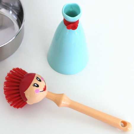 BROSSE VAISSELLE DOLLS BLEU VIGAR 8198