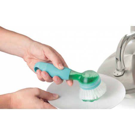 BROSSE VAISSELLE AVEC RESERVOIR RENGO VERT VIGAR 988
