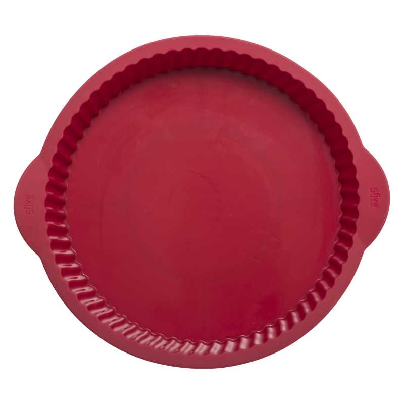 Mathon Moule à tarte en céramique 24 cm rouge - Marmiton - tightR