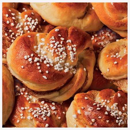 MOULE POUR 12 BRIOCHETTES 34,5 x 23,2 x 4CM EN SILICONE ROUGE AVEC POIGNÉE