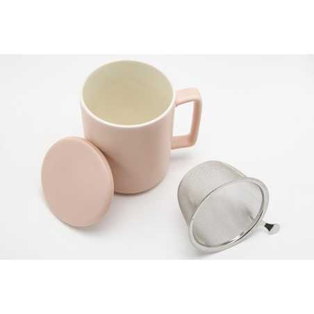 TISANIERE TERRA 40CL EN PORCELAINE AVEC COUVERCLE