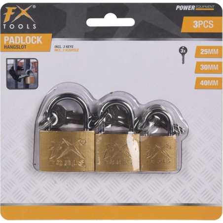 SET DE 3 CADENAS 25MM / 30MM / 40MM FX TOOLS