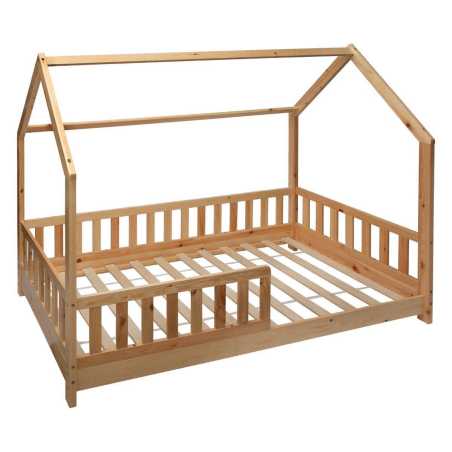 LIT CABANE FORME MAISON ENFANT 90X190CM