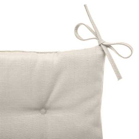 LOT DE 2 GALETTES DE CHAISE 4 POINTS 40 X 40 X 4CM BEIGE BLÉ