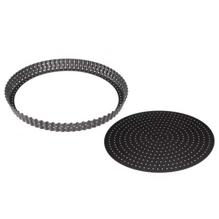 MOULE A TARTE PERFORÉ FOND AMOVIBLE