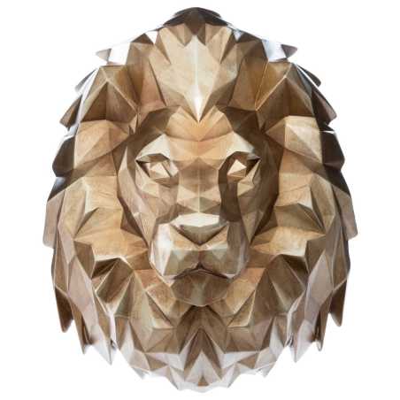 DÉCORATION MURALE TÊTE DE LION EN RÉSINE