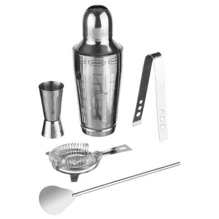 COFFRET POUR COCKTAILS 5 PIÈCES EN INOX
