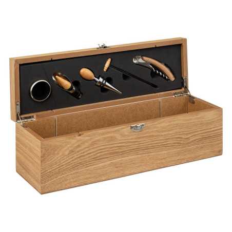 Coffret sommelier 5 pièces avec emplacement pour bouteille