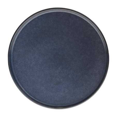 Lot de 6 grandes assiettes plates Ø 27cm bleue "Terra Des"