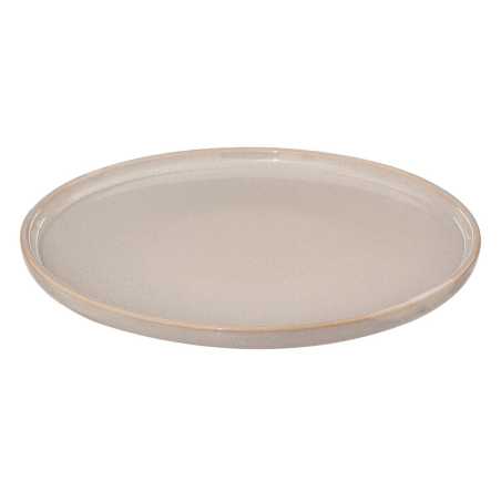 Lot de 6 grandes assiettes plates Ø 27cm beige "Terra Des"