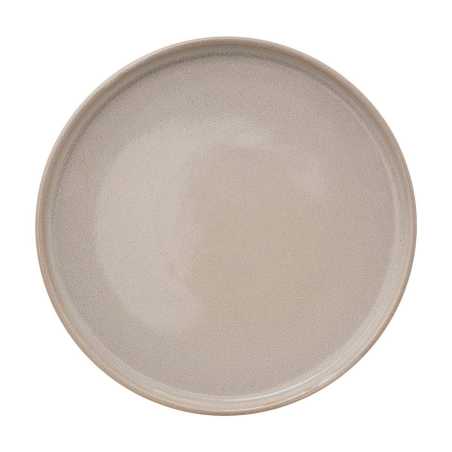 Lot de 6 grandes assiettes plates Ø 27cm beige "Terra Des"