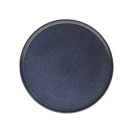 Lot de 6 petites assiettes plates à dessert Ø 21cm bleue "Terra Des"