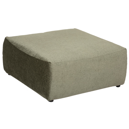 Pouf en velours pour canapé modulable - vert cèdre