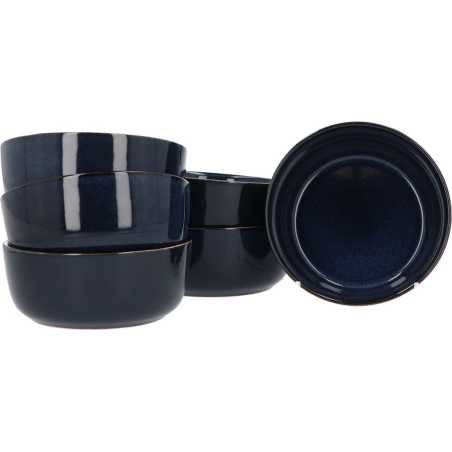 SERVICE DE TABLE 18 PIECES "TERRA DES" BLEU EMAILLE