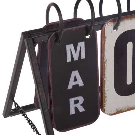 CALENDRIER VINTAGE 27CM EN METAL