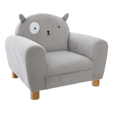 FAUTEUIL ENFANT "CHAT" GRIS