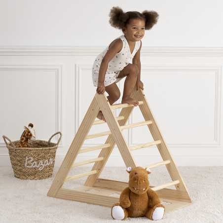 Triangle d'escalade pour enfant en Pin, 80x93 cm