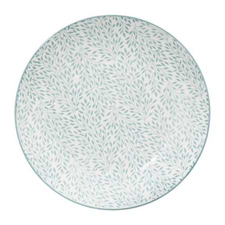 SERVICE DE TABLE 18 PIECES "JAZMINE" NOIR ET BLANC