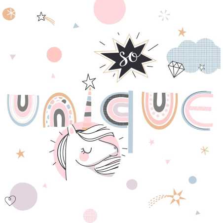 Parure de lit enfant "Licorne" Coton, 140x200 cm