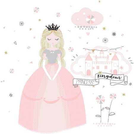 Parure de lit enfant "Princesse" Coton, 140x200 cm