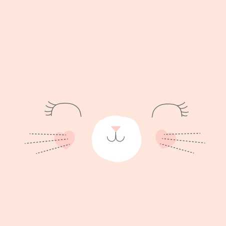 Parure de lit enfant "Chat" Coton,140x200 cm