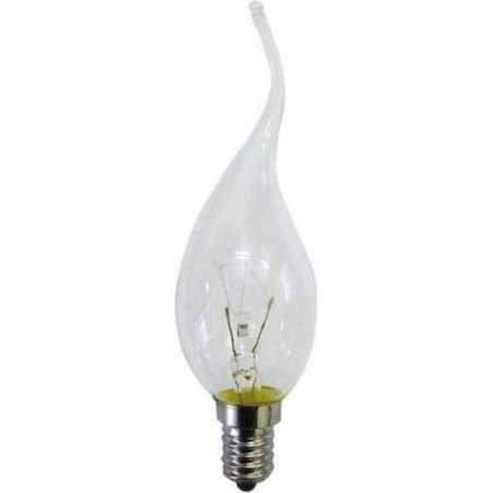LOT D'AMPOULES INCANDESCENCE FORME DE FLAMME 25W CLAIR E14 230V CLEAR 9902500