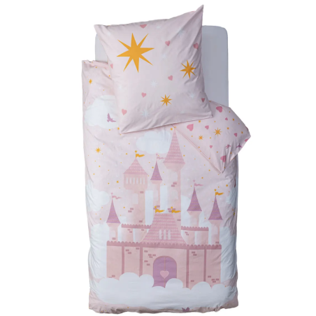 Parure de lit enfant "Château" Coton, 140x200 cm