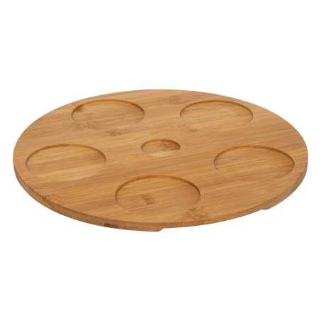 Set apéritif floral 7 pièces "noir et blanc"