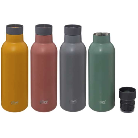 Bouteille isotherme 450ml, bouton pression pour boire à 360°