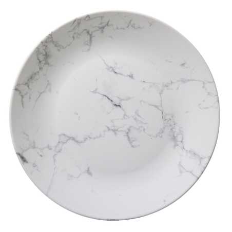 Lot de 6 grandes assiettes plates "Marble" Ø 27cm