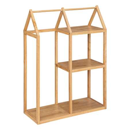 Portant pour chambre d'enfant Hévéa & métal, 82x33 cm