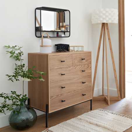 Commode / Meuble de rangement 5 tiroirs Bois