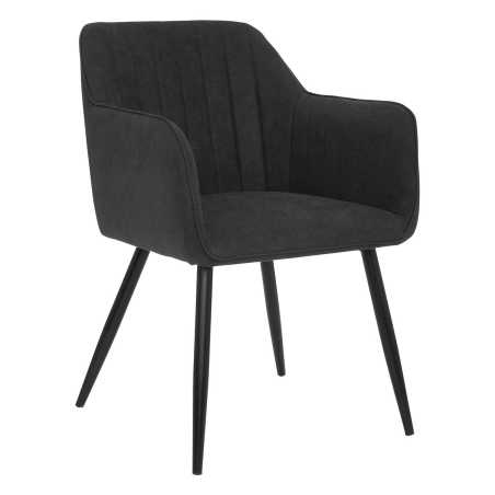 Fauteuil de table / chaise, Ligné, Noir