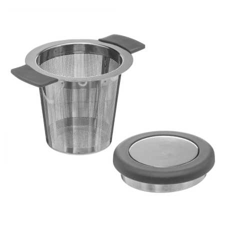 Infuseur à thé en acier inoxydable avec couvercle