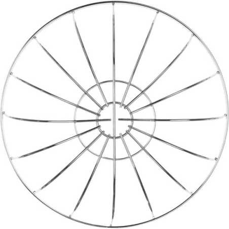 LOT DE 4 CORBEILLES A FRUITS RONDE EN INOX 24X10CM