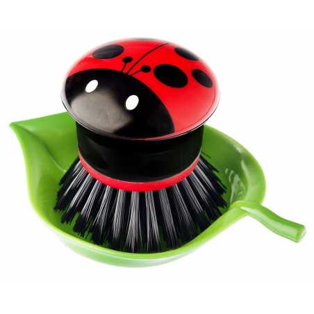 BROSSE VAISSELLE AVEC SUPPORT LADYBUG VIGAR 3319