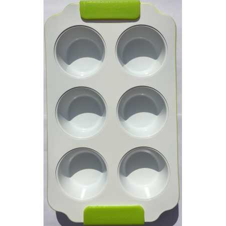 PLAQUE VERTE REVETEMENT CERAMIQUE POUR 6 GATEAUX ARD'TIME PLCER-GAT