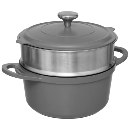 "La Cocotte" fonte d'aluminium gris, 24cm