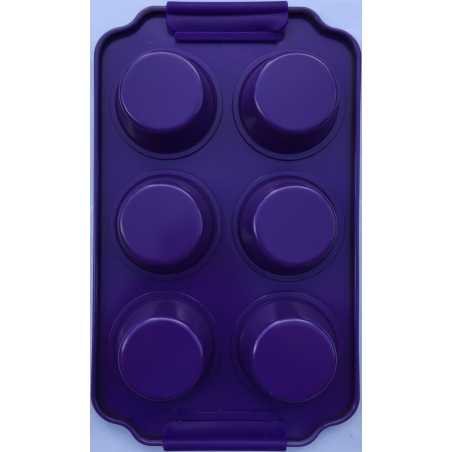 PLAQUE MAUVE REVETEMENT CERAMIQUE POUR 6 GATEAUX ARD'TIME PLCER-GAT