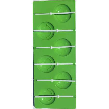 MOULE A SUCETTES EN FORME DE SMILEY VERT FM-SUSMIL