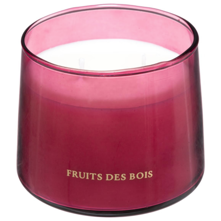 Bougie parfumée Fruits des 300g - Pot rose