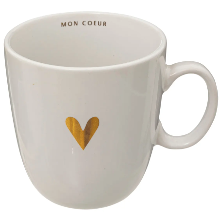 Mug M Thé "Mon coeur, mon amour" 30cl