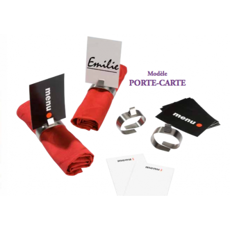 SET DE 6 RONDS DE SERVIETTES EN INOX TF-RDSEVPRE