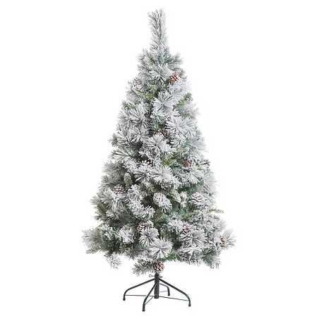Sapin Floqué Minnesota 240 cm - Élégance Hivernale pour vos Fêtes
