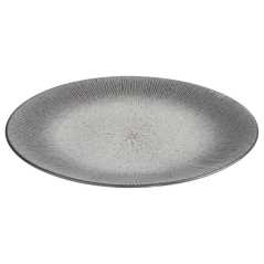 Lot de 6 assiettes plates Ø 27 cm “Galactique” - Grès gris