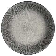 Lot de 6 assiettes plates Ø 27 cm “Galactique” - Grès gris