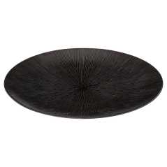 Lot De 6 Assiettes Plates Ø 27 cm “Galactique” - Grès Noir