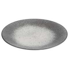 Lot de 6 petites assiettes plates Ø 21 cm “Galactique” - Grès Gris